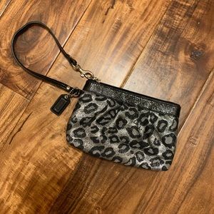 Coach Leopard Print Wristlet